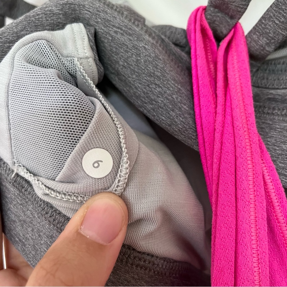 lululemon Tank Pink/Grey size 6 - Picture 4 of 4